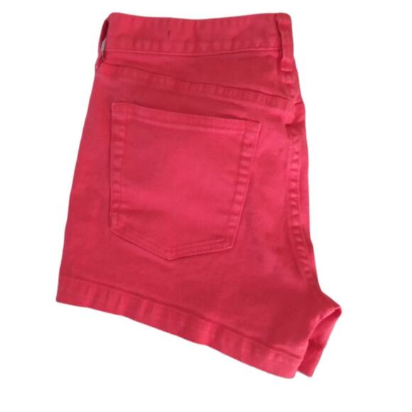 J Crew Short Shorts - Orange Red Size 2 - 99%Cotton . Barbiecore - Picture 5 of 7